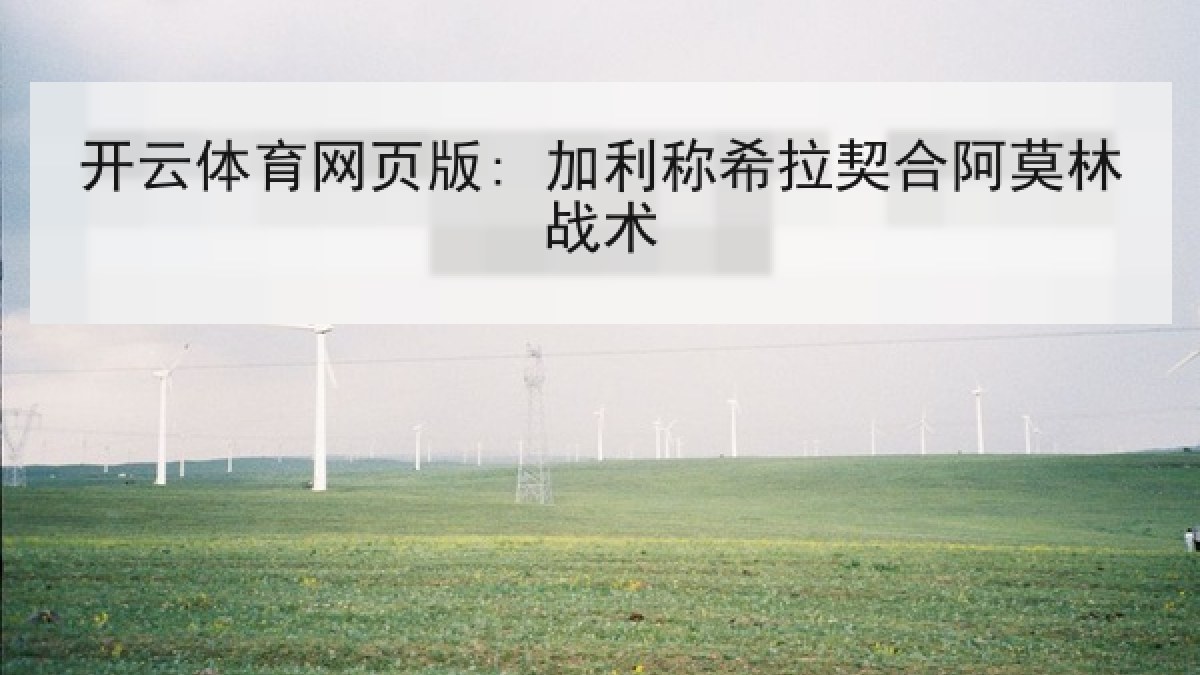 开云体育网页版: 加利称希拉契合阿莫林战术 开云体育网页版: 加利称希拉契合阿莫林战术